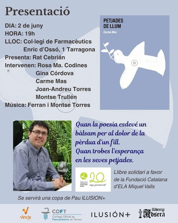 Presentació del poemari "Petjades de llum", de Carme Mas