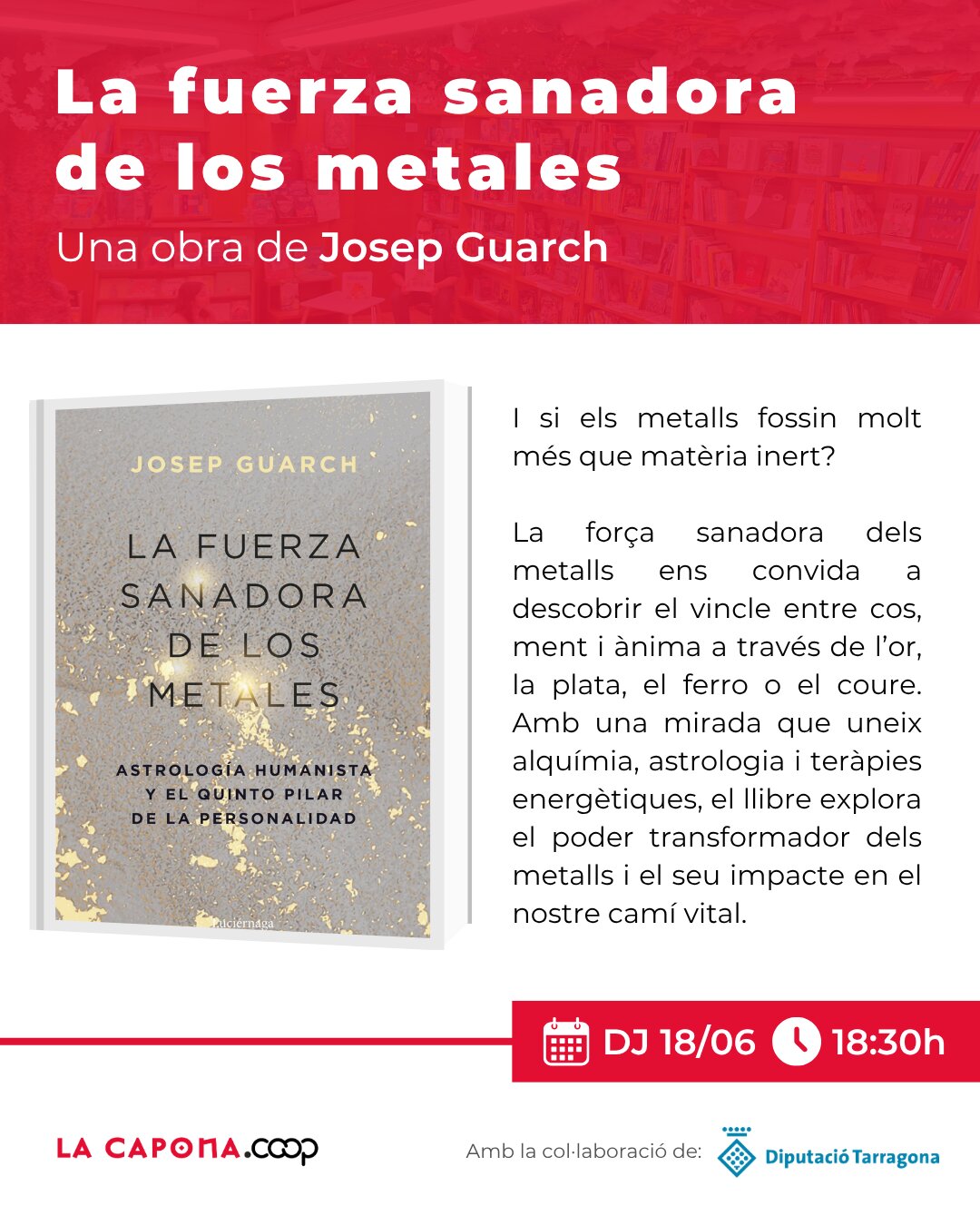 Presentació de “La fuerza sanadora de los metales”, de Josep Guarch