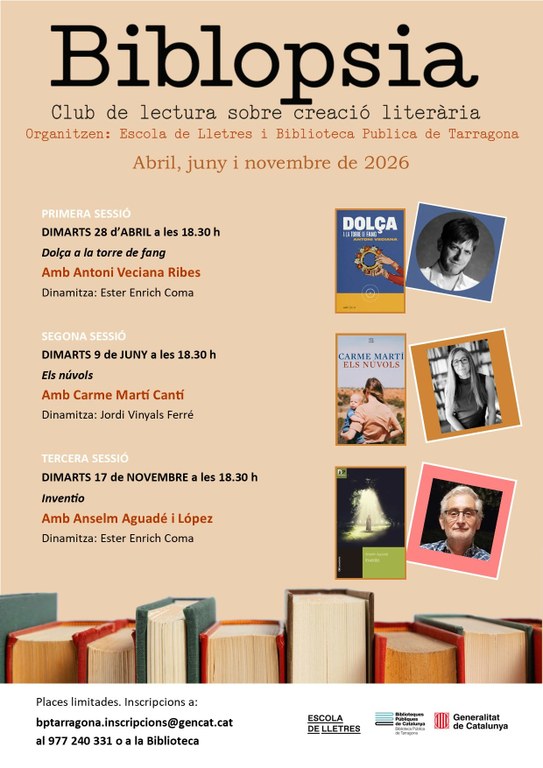 Biblopsia. Trobada amb l'autora Carme Martí