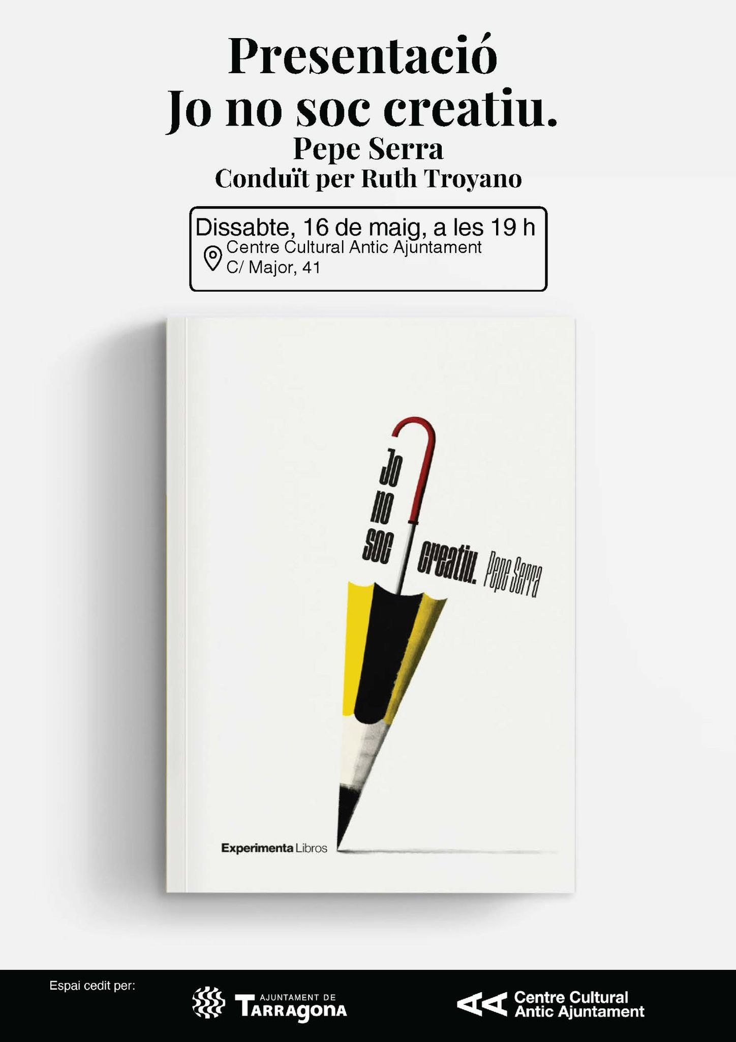 Presentació del llibre "Jo no soc creatiu", de Pepe Serra