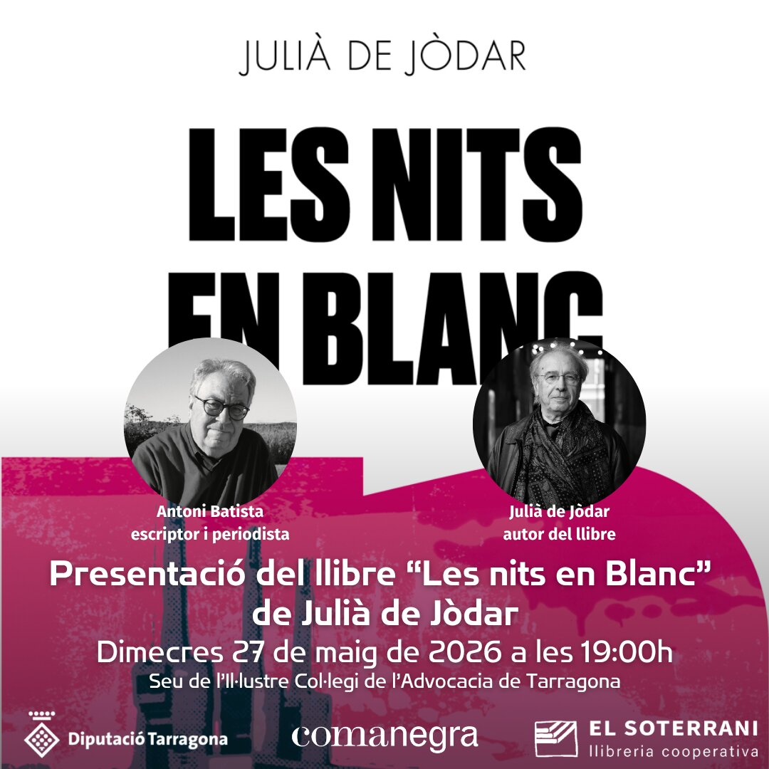 Presentació del llibre “Les nits en blanc”, de Julià de Jòdar