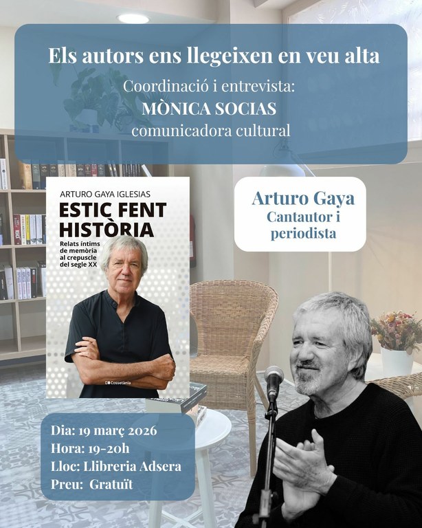 Els autors llegeixen en veu alta: Arturo Gaya amb el llibre 'Estic fent història'