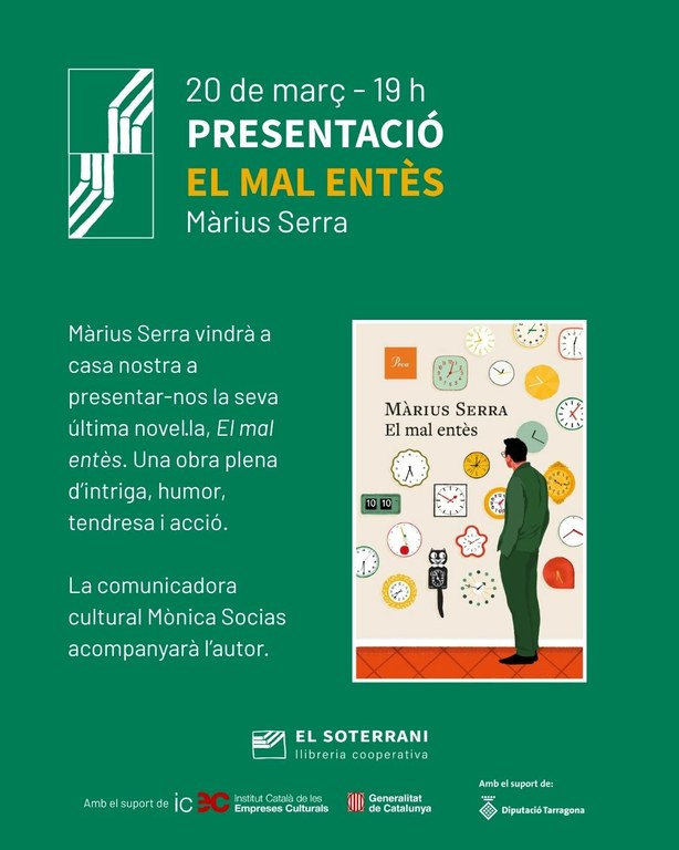 Presentació del llibre "El mal entès", de Màrius Serra