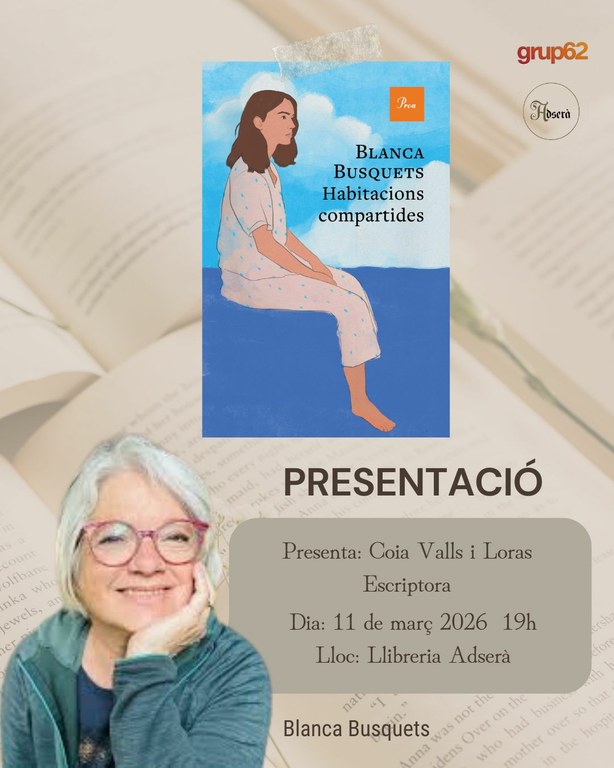 Presentació del llibre 'Habitacions compartides', de Blanca Busquets
