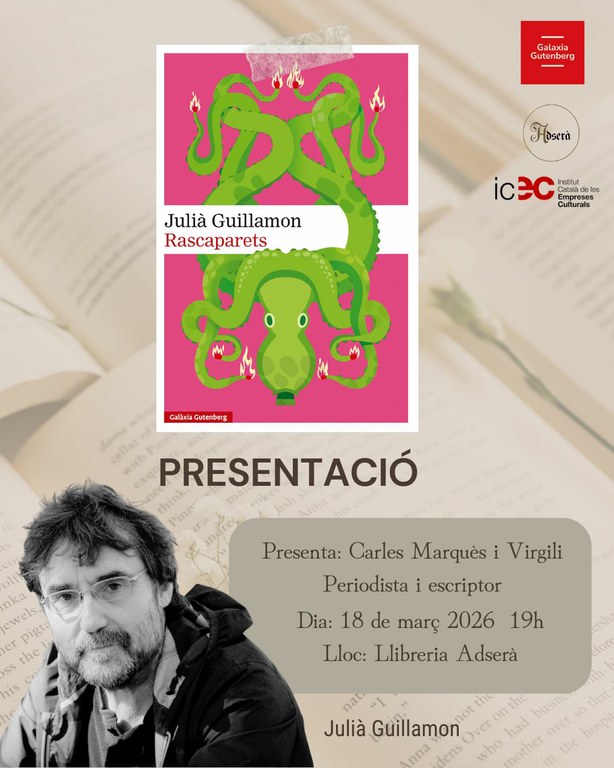 Presentació del llibre "Rascaparets", de Julià Guillamon