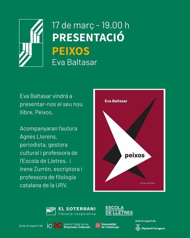 Presentació del llibre "Peixos", d'Eva Baltasar