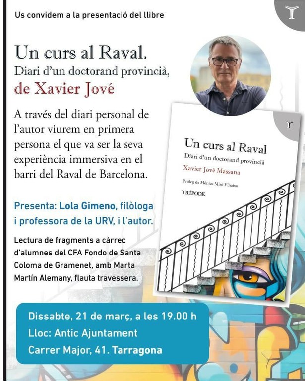 Presentació del llibre "Un curs al Raval: Diari d'un doctorand provincià"