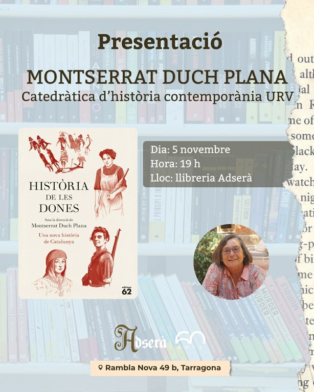 Presentació del llibre "Història de les dones", de Montserrat Duch