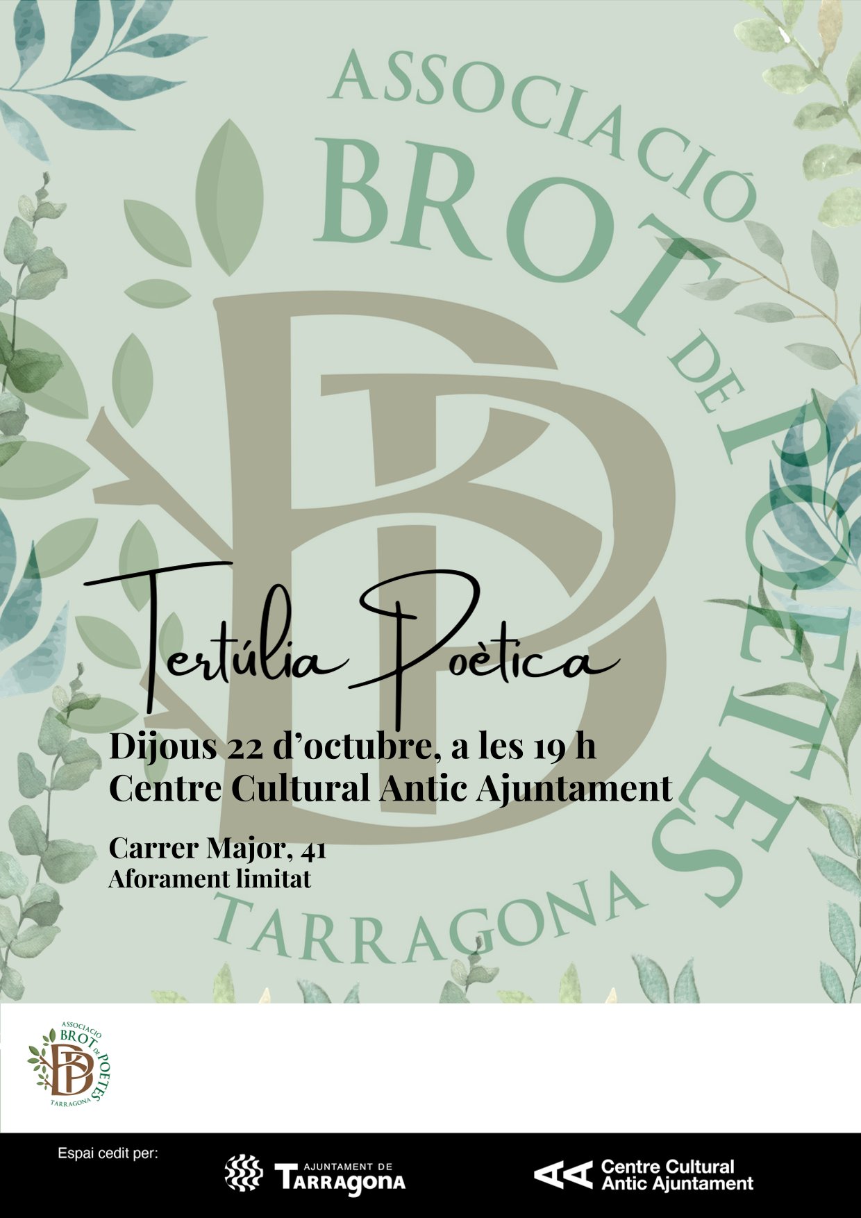 Tertúlia poètica: Brot de poetes