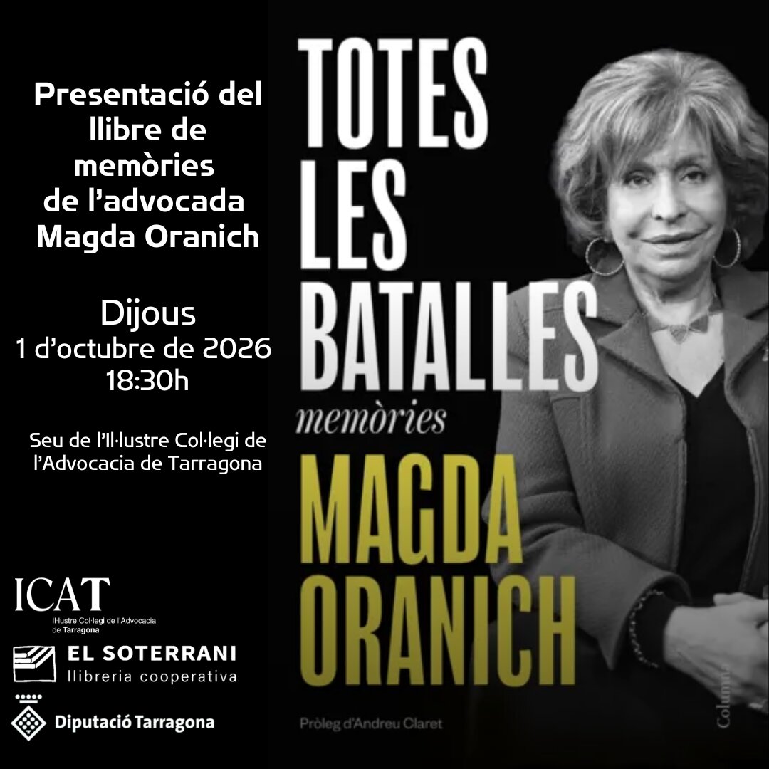Presentació del llibre “Totes les batalles”, de Magda Oranich