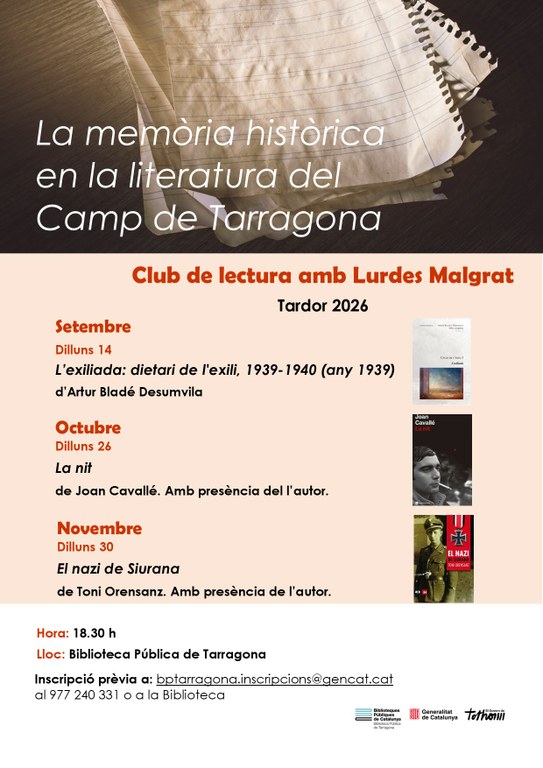 La memòria històrica en la literatura del Camp de Tarragona