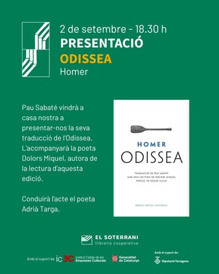 Presentació de la nova traducció d'Odissea