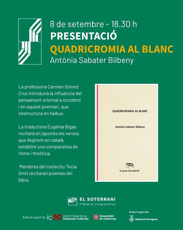 Presentació del poemari "Quadricromia al blanc"