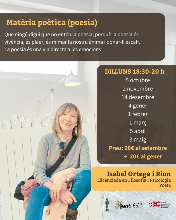 Club de lectura "Matèria poètica": Poesia
