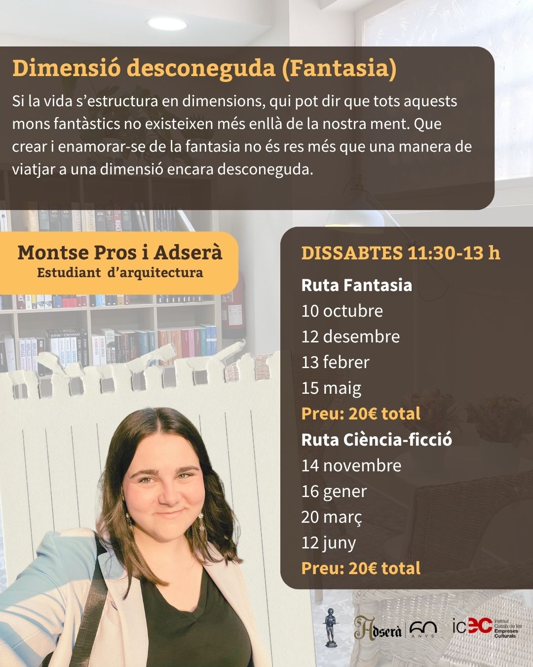 Club de lectura "Dimensió desconeguda": Fantasia - Ruta de ciència-ficció
