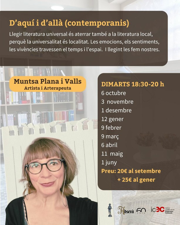 Club de lectura: D'aquí i d'allà (novel·la contemporània)