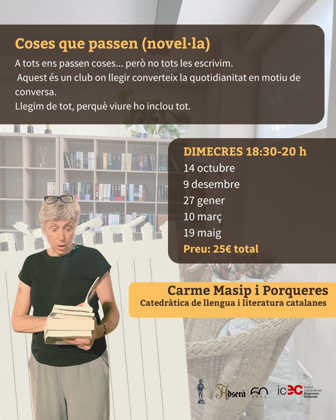 Club de lectura "Coses que passen": Novel·la