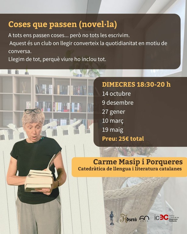 Club de lectura "Coses que passen": Novel·la