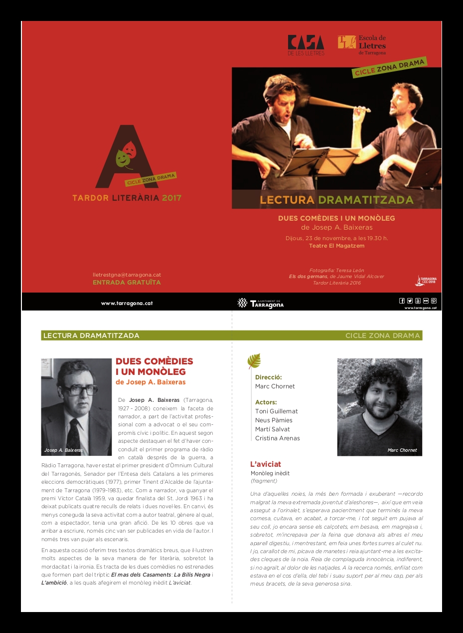 Lectura drama. 17-Baixeras