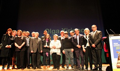 Foto família veredicte Premis Literaris 2016