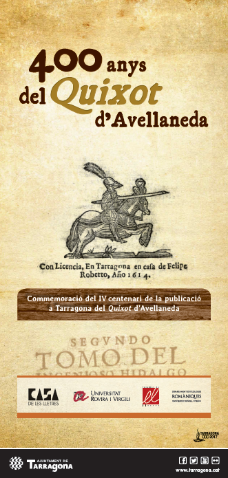 Ajuntament i Universitat lideren la celebració del IV centenari del Quixot d'Avellaneda
