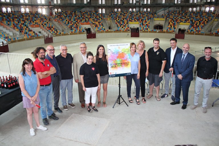 Una explosió de colors, protagonista del cartell del XXVII Concurs de Castells