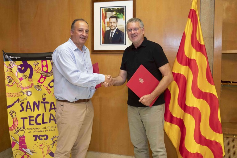 L’Ajuntament de Tarragona i Parc Central signen un conveni de col·laboració per Santa Tecla 700