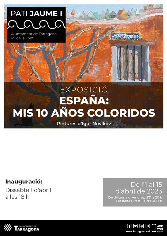 El Pati Jaume I acull l'exposició 'España: mis 10 años coloridos'