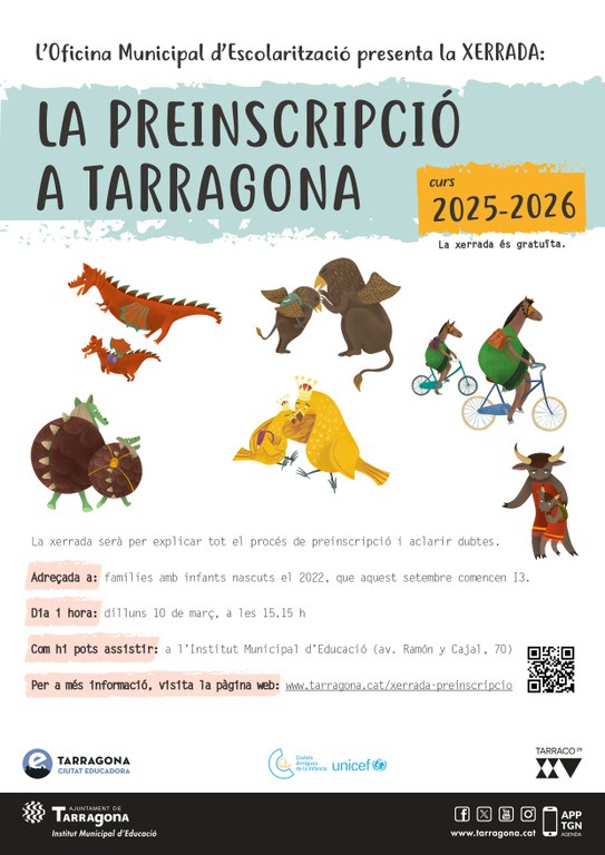 Xerrada "La preinscripció a Tarragona" 
