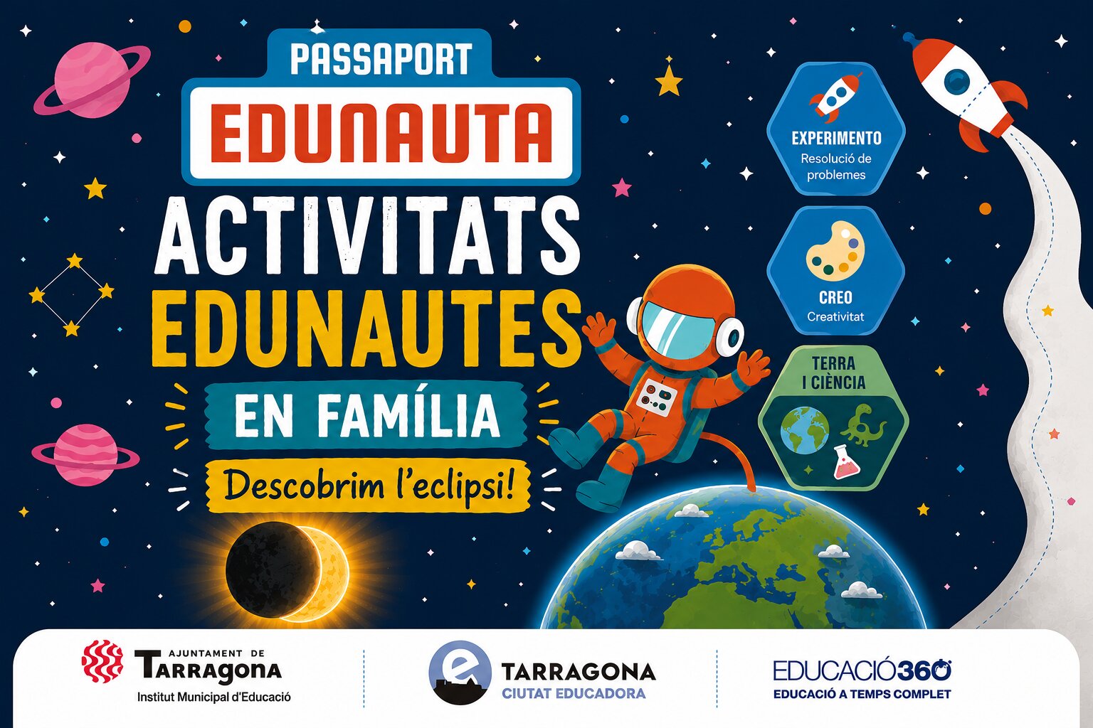 Activitats Edunauta en família: Descobrim l'eclipsi!