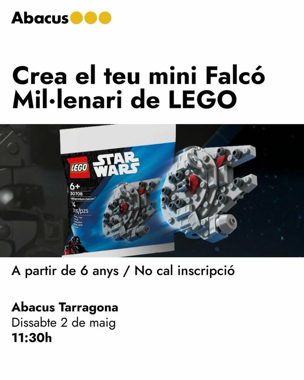 Crea el teu mini Falcó Mil·lenari i emporta-te’l a casa