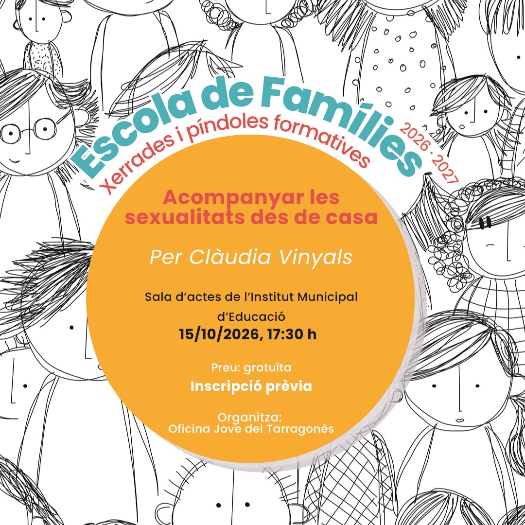 Escola de Famílies: "Acompanyar les sexualitats des de casa"