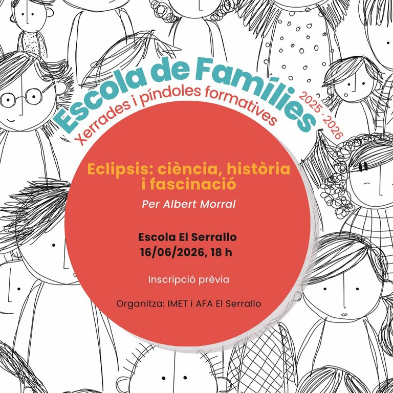 Escola de Famílies: "Eclipsis: ciència, història i fascinació"