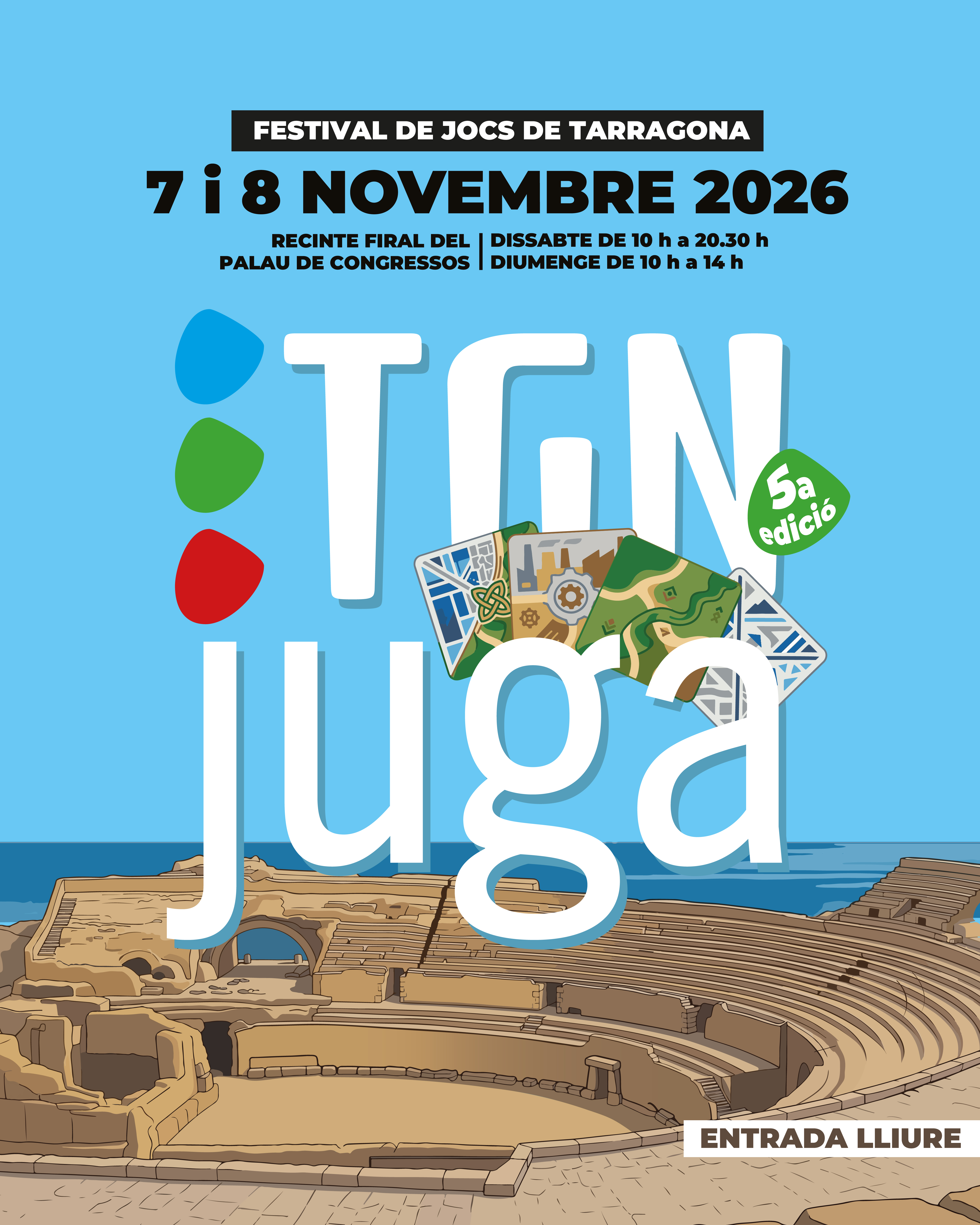 5a edició de TGN Juga. Festival de Jocs de Taula de Tarragona