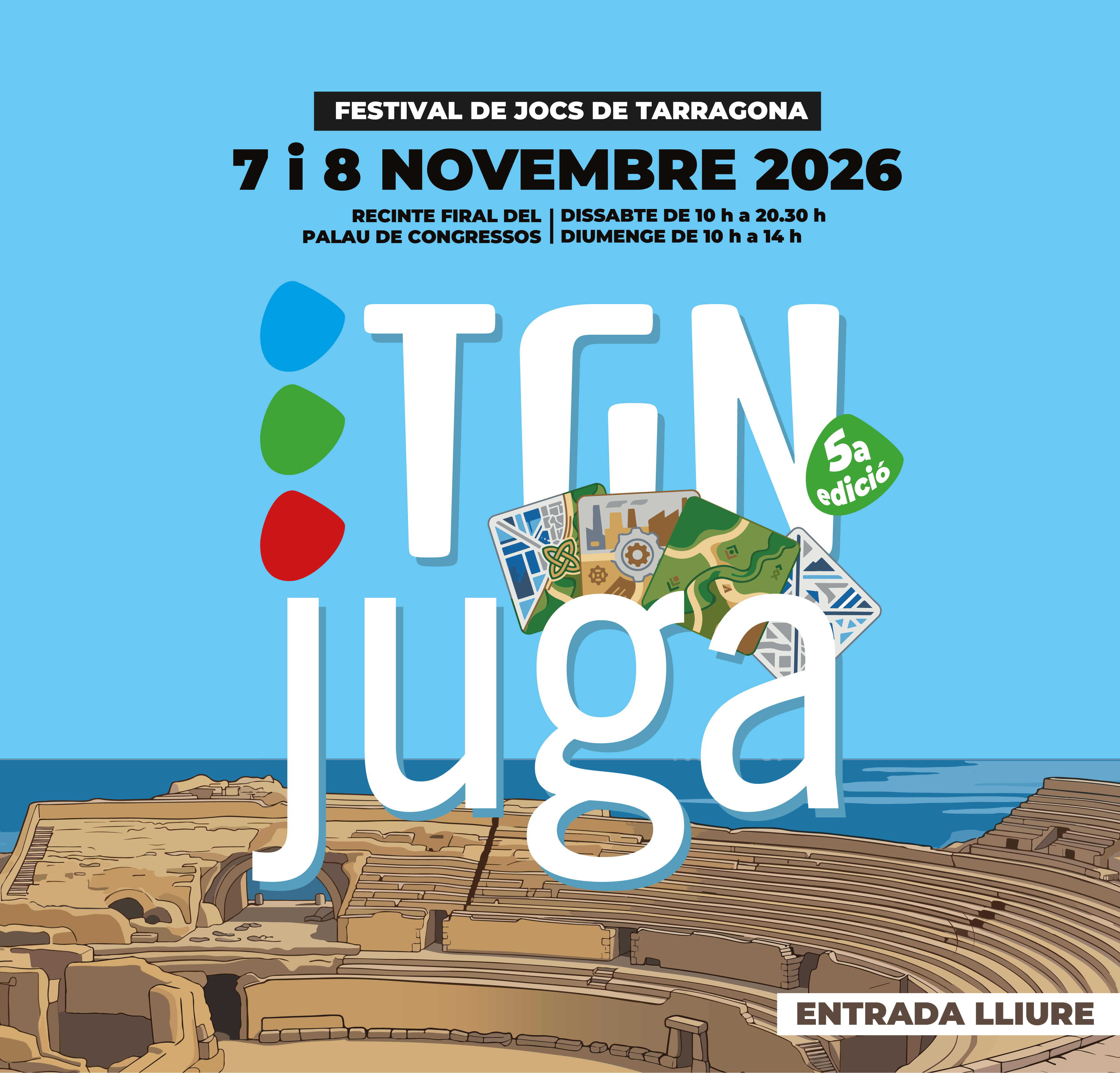 5a edició de TGN Juga. Festival de Jocs de Taula de Tarragona