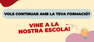 Vols continuar amb la teva formació?