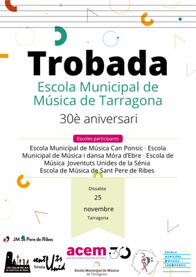 L'Associació Catalana d'Escoles de Música organitza una trobada per commemorar el 30è aniversari