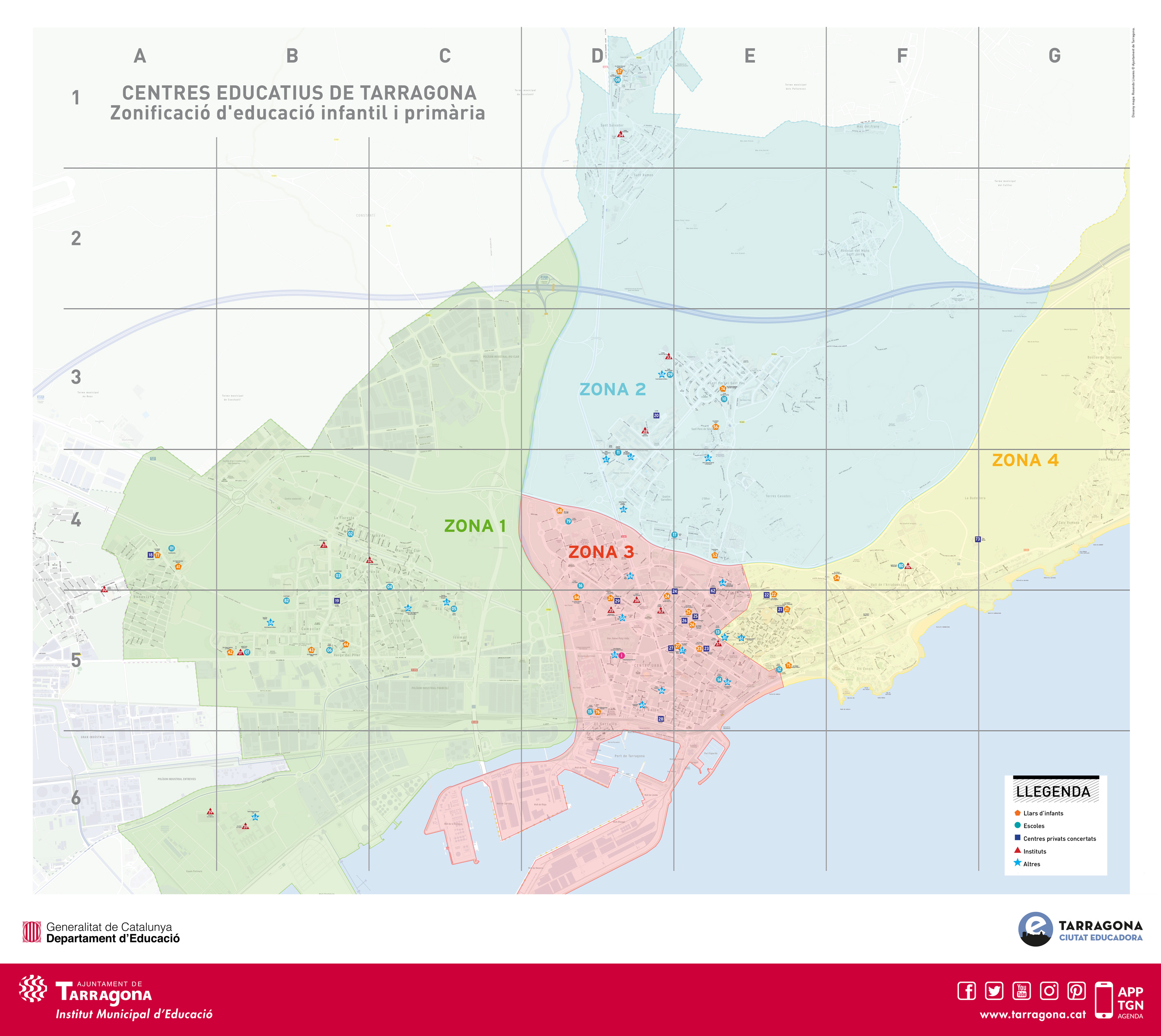Zonificació educació infantil i primària 2023-2024
