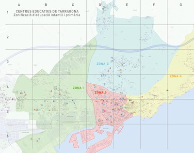 Mapa de zones educatives i3