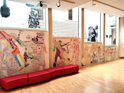 Grafismes i mesures humanes, inspirada en l’artista contemporània Maider López 2