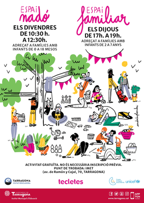 Espai nadó i Espai familiar. cartell