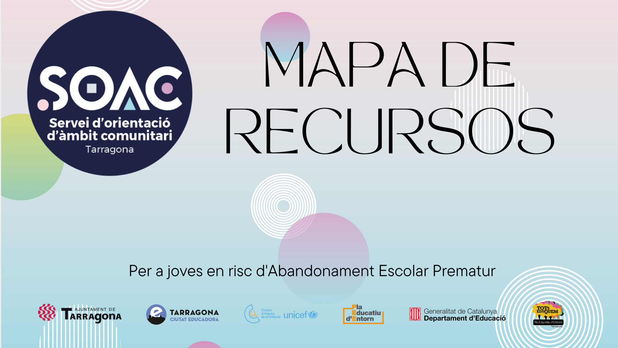 Mapa de recursos per a joves en risc d'abandonament escolar prematur
