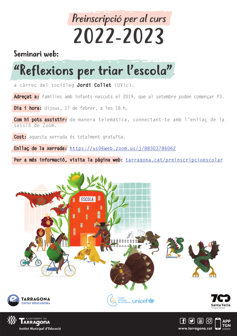 Xerrada: "Reflexions per triar l’escola"