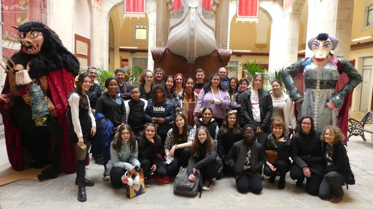 L'Ajuntament de Tarragona rep els alumnes del conservatori francès de Voiron 