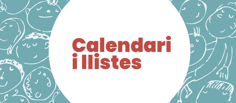 Calendari i llistes