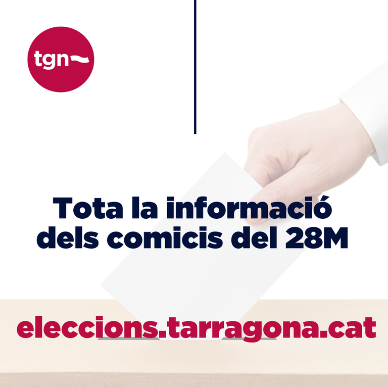 Diumenge s'estrena una nova aplicació al web de l'Ajuntament de Tarragona per seguir les eleccions municipals
