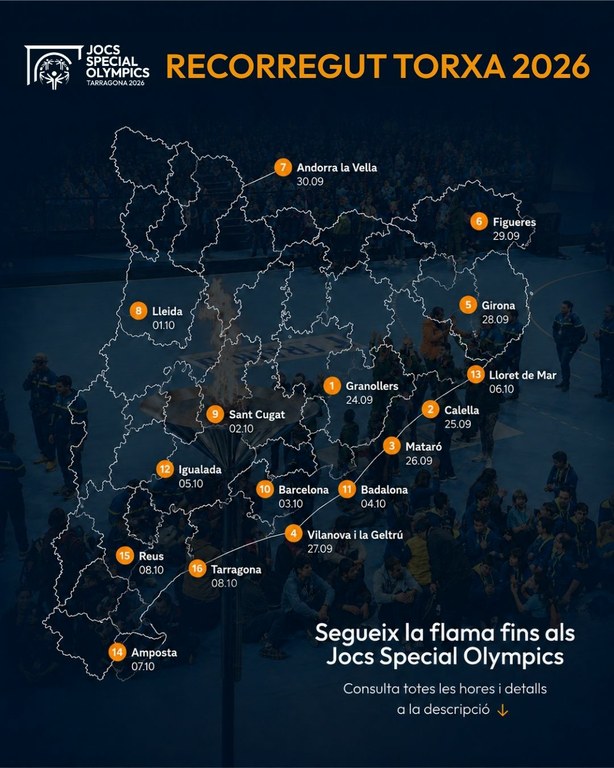 Jocs Special Olympics | Arribada de la flama
