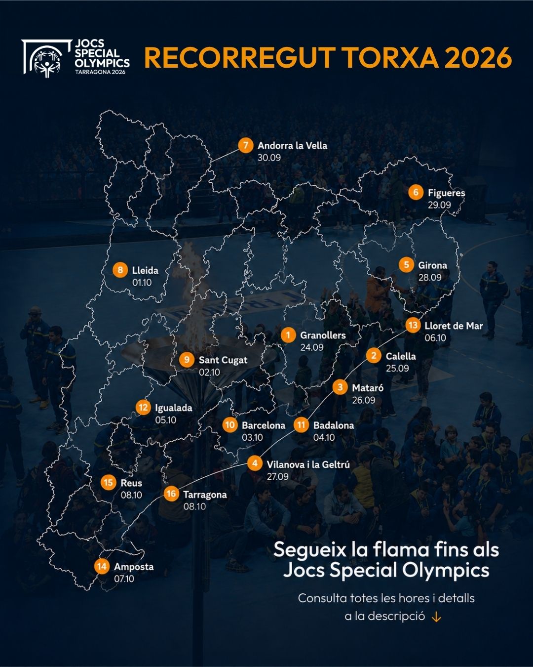 Jocs Special Olympics | Arribada de la flama