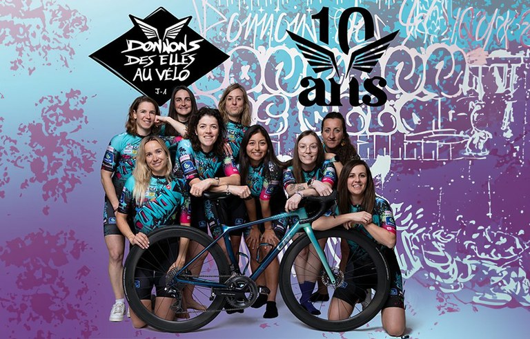 Donnons des elles au vélo ("Donem ales al ciclisme femení")