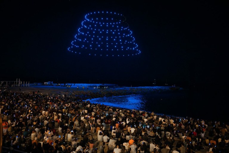 Exhibició amb drons